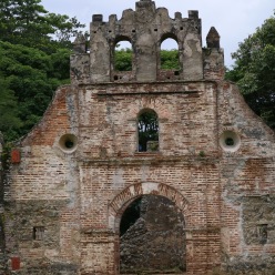 Ujarraz-Ruine im Guarco Tal, Cartago, Costa Rica. Erste erbaute Kirche in Costa Rica während der Kolonialzeit.